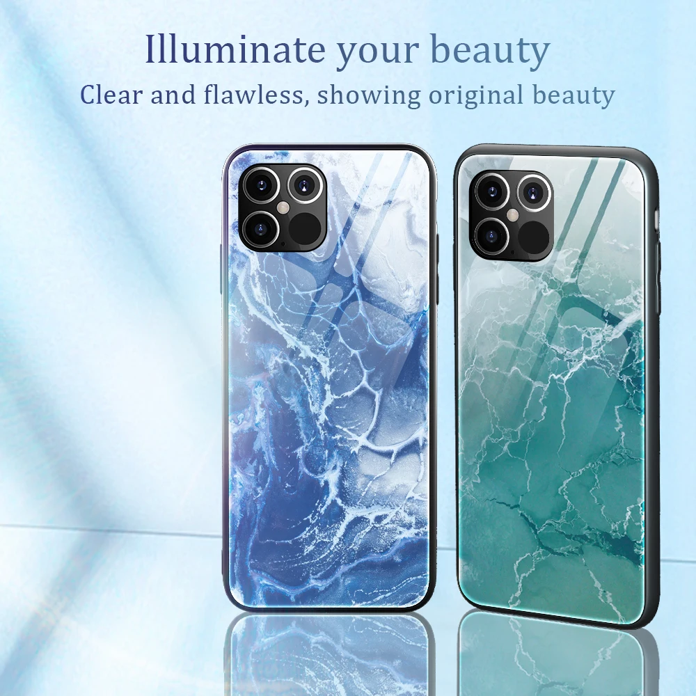 

Soft Vintage Marble Full Body Back Cover for IPhone 12 11 Pro Max XR XS Max 7 8 Plus X Camera Protection Shockproof Phone Case