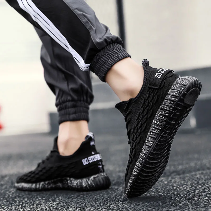 Новейшие мужские кроссовки дышащая повседневная обувь на шнуровке