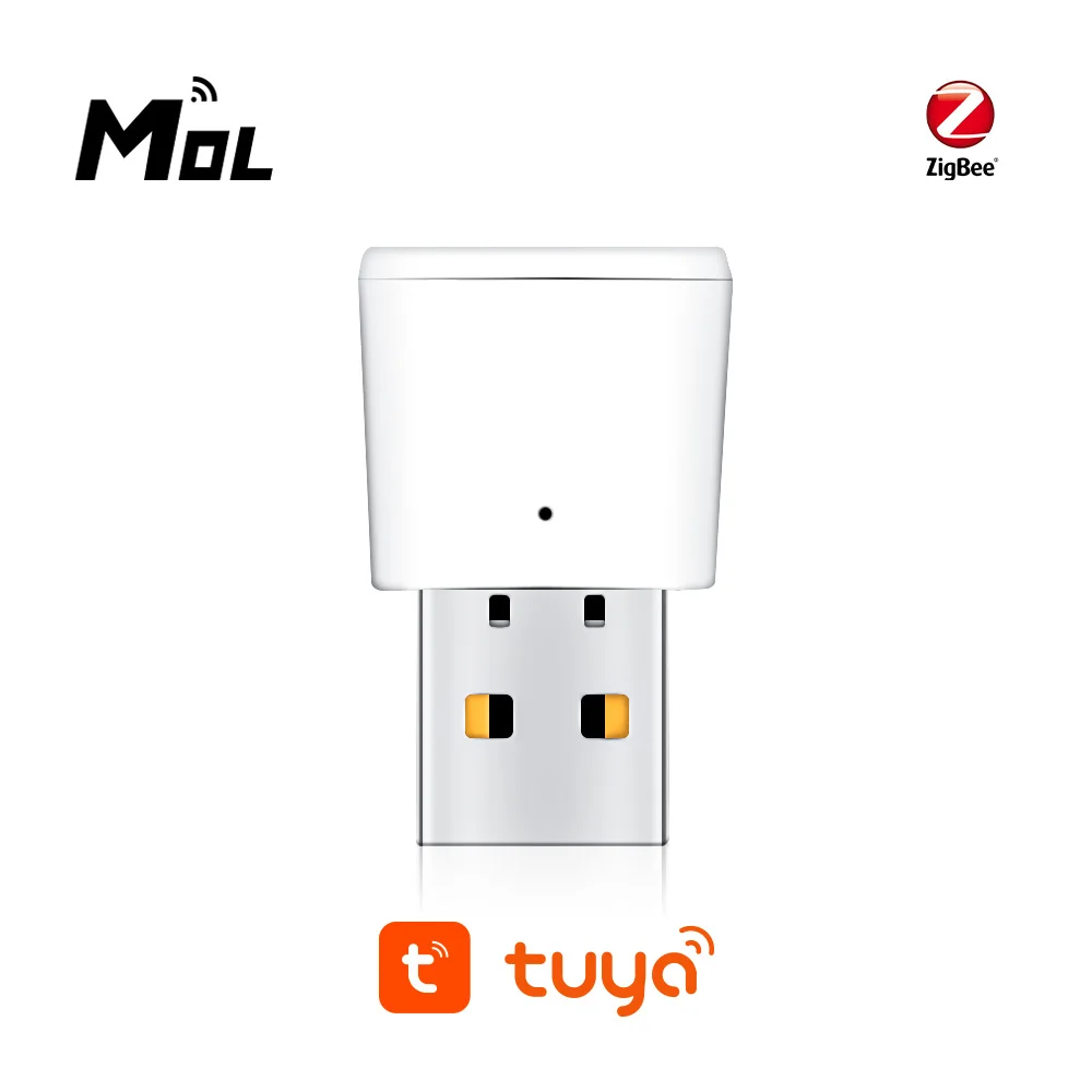 

MOL Tuya Zigbee Signal Repeater USB Zigbee Hub Signal Expand 20-30M Smart Home Automation Module
