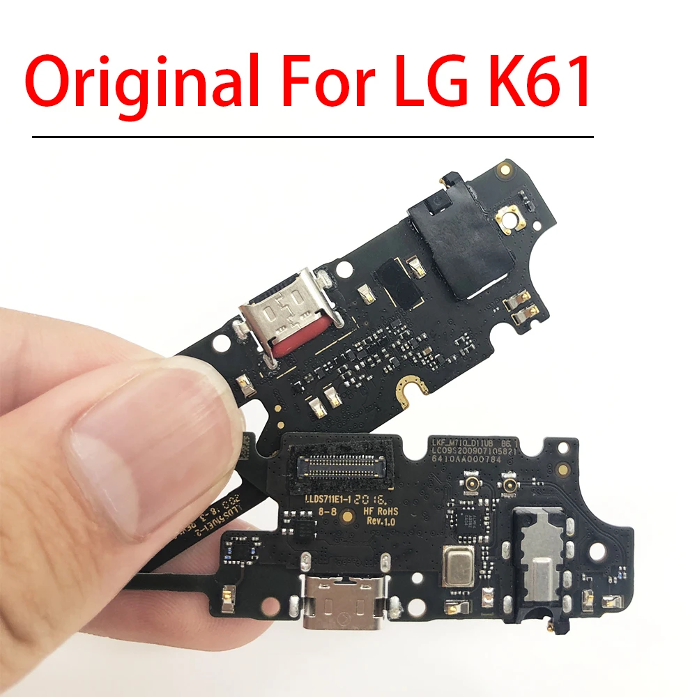 

5PCS Original New USB Charging Port Connector Dock Board For LG K51 K61 K41S K8 Plus K22 K51S Flex Cable With Mic Microphone
