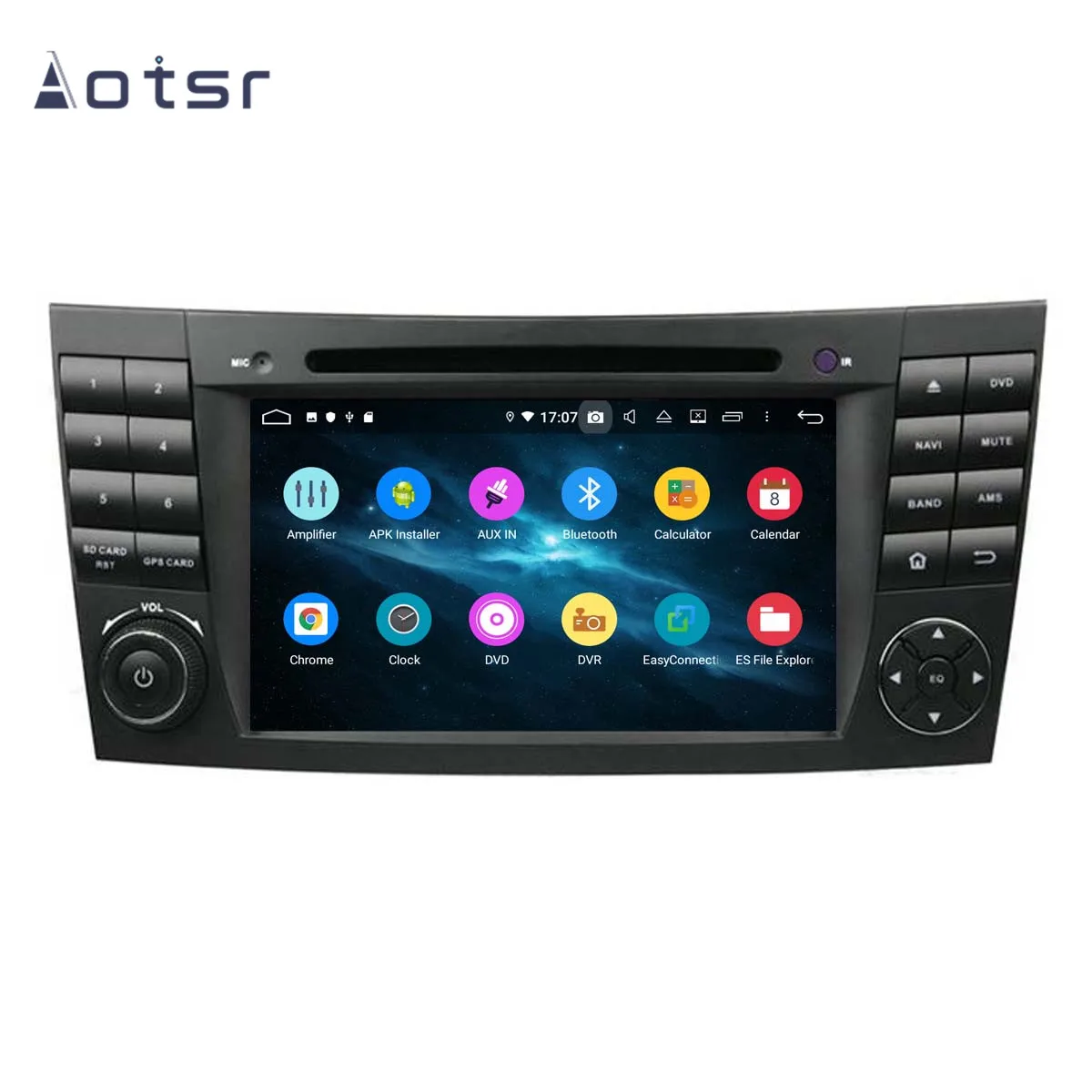 AOTSR Android 9 0 GPS навигация автомобильный DVD радио плеер для Mercedes Benz E Class W211 CLS W219