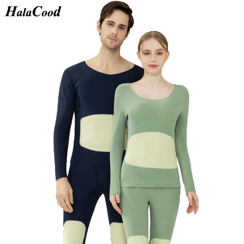 

Winter Velvet Thick Thermal Underwear For Men Woman Winter Warm Layered Clothing Pajamas Set Thermal Set Male Long Johns Hot-Dry