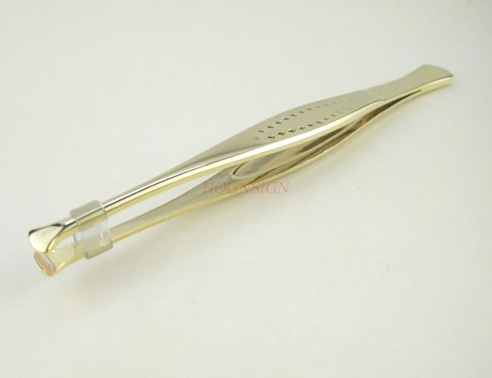 Пинцет профессиональный стальной пинцет для бровей с круглым наконечником