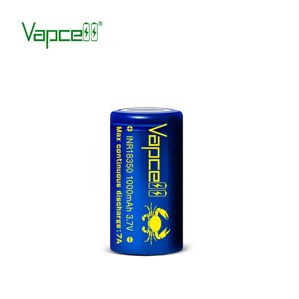 Бесплатная доставка Vapcell Оригинал 18350 1000mah 7A Мини литиевая батарея 3 7 V Высокая