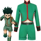 Костюм для косплея из аниме Hunter x Hunter GON FREECSS, зеленый топ и брюки, одежда для карнавала, мужская и женская одежда на Хэллоуин и Рождество