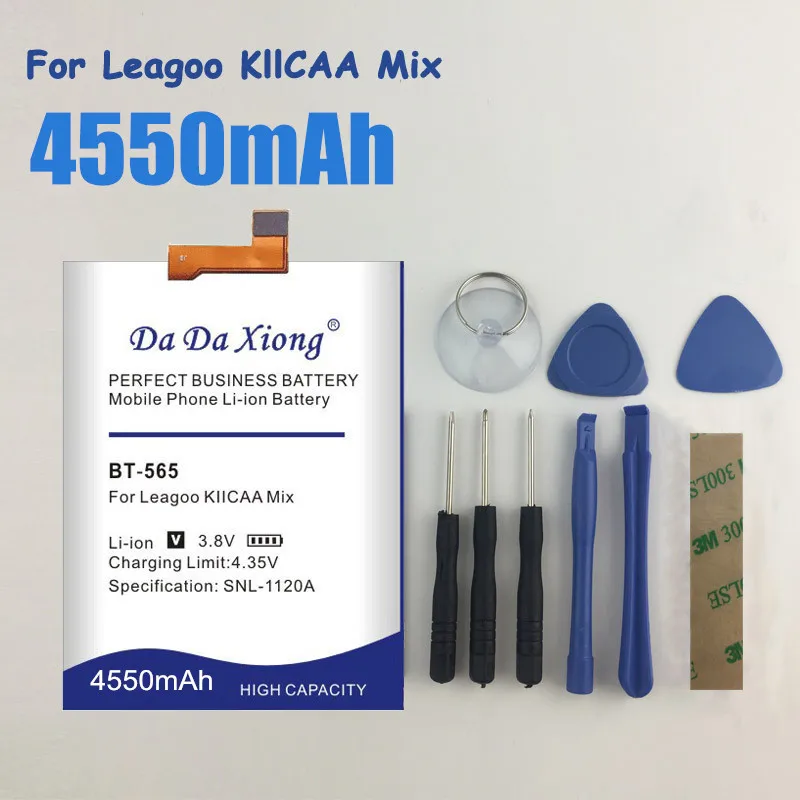 BT 565 4550mAh запасные батареи для Leagoo KIICAA Mix T5 T5C батарея смартфона + Бесплатный