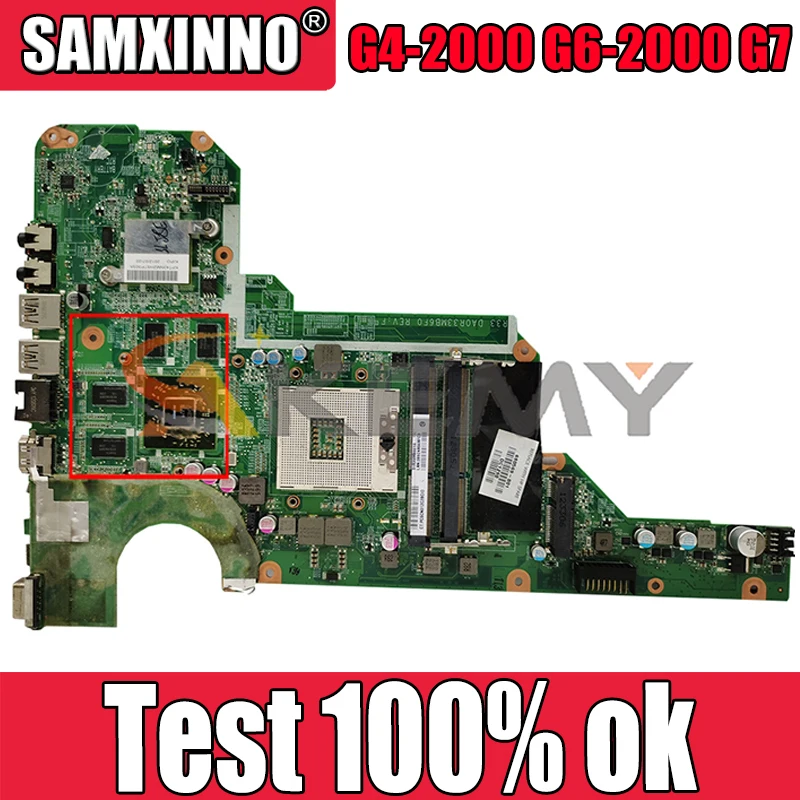 

AKemy DA0R33MB6E0 Laptop motherboard For HP Pavillion G4-2000 G6-2000 G7-2000 Mainboard DA0R33MB6F1 680569-001 680569-501 SLJ8E