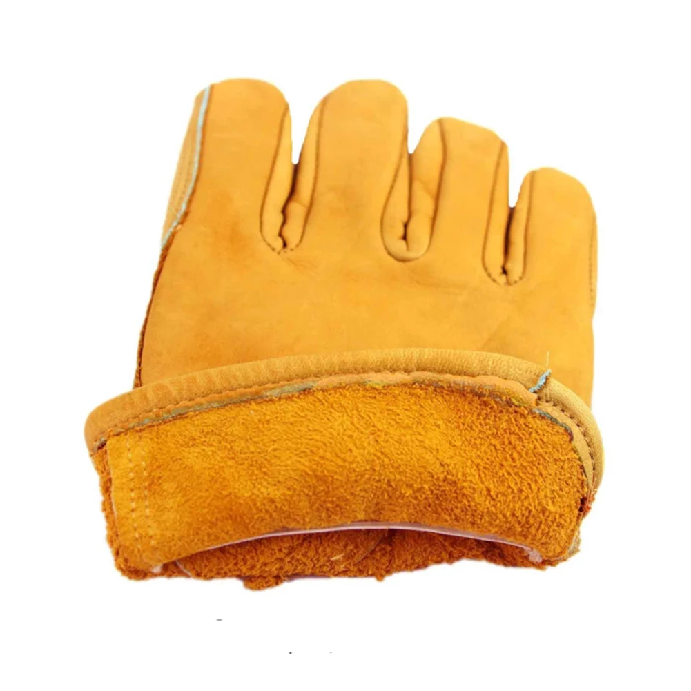 Unisex Cycling Stretchable Working Outdoor Five Fingers Gardening Leather Gloves Retro | Спорт и развлечения