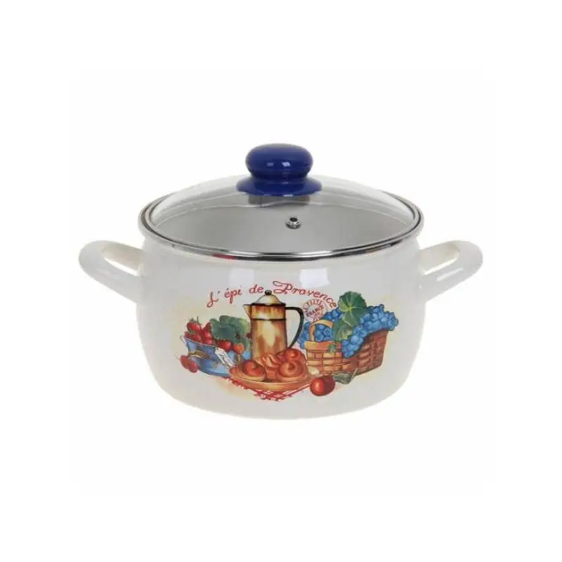 Кастрюля METROT 2617/Прованс 4 л со стеклянной крышкой Эксклюзив|Кастрюли| |