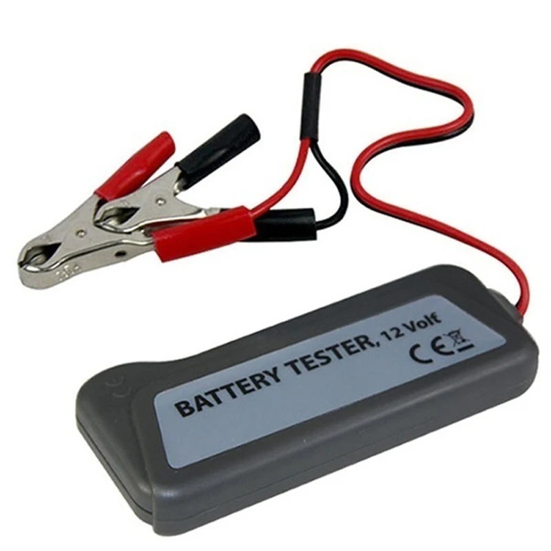 12V LED Digital Battery Tester Alternator with Two Clips For Car Motorcycle Trucks | Автомобили и мотоциклы