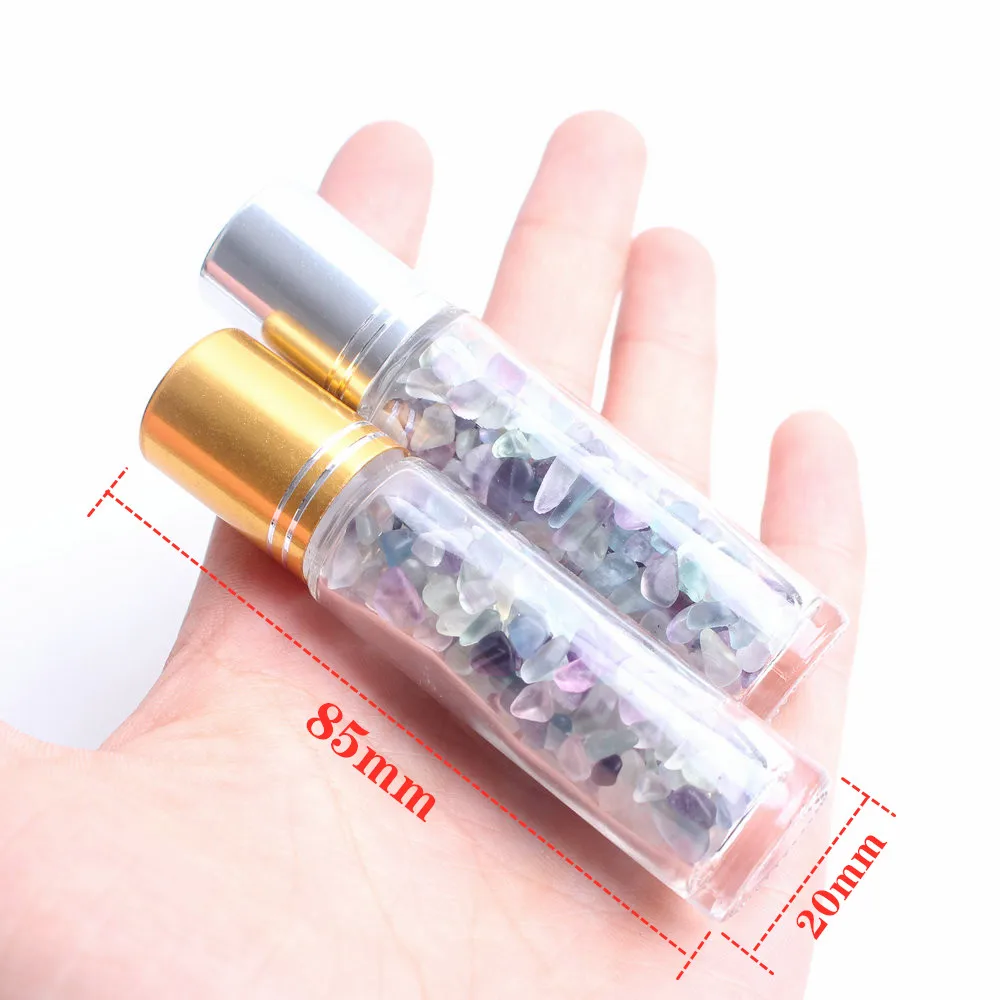 1PC Ball Bottle Essential Oil Natural Crystal Roller Gravel For 10ml Aromatherapy Healing Gift | Дом и сад