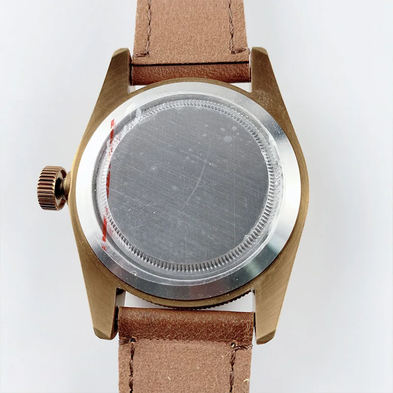 Автоматические механические часы для мужчин плавания в стиле милитари бронзовые