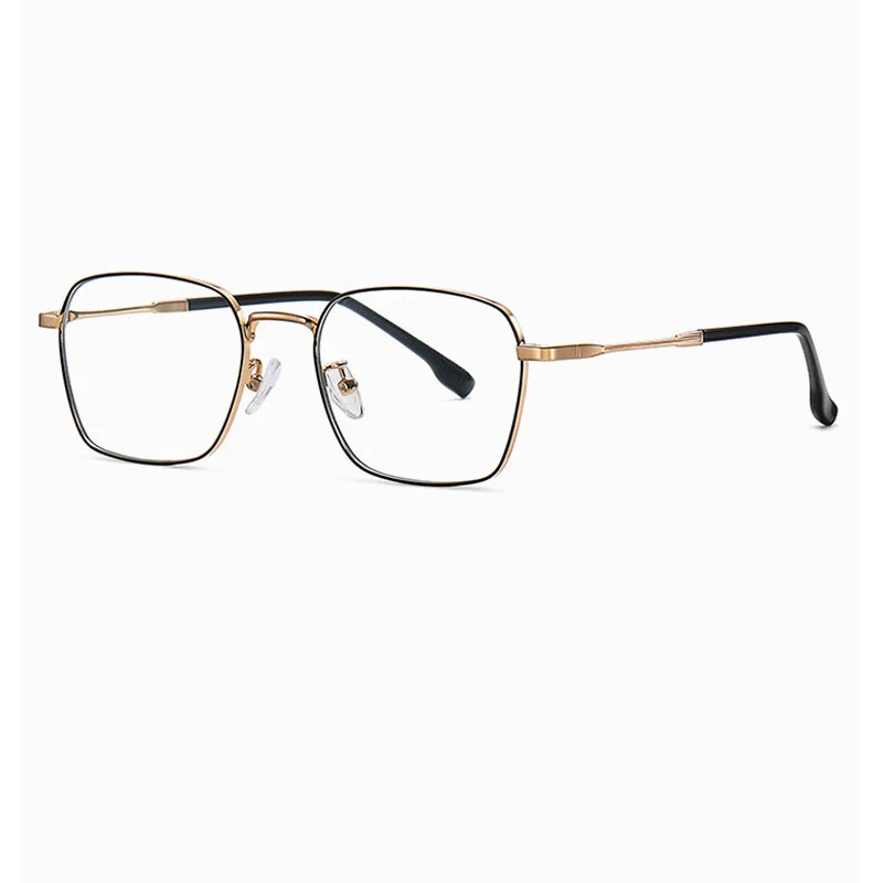 

Ultralight Anti Blue Ray Glasses Stainless Steel With Copper Square Spectacle Frame Anti Blue light Computer Glasses for Women
