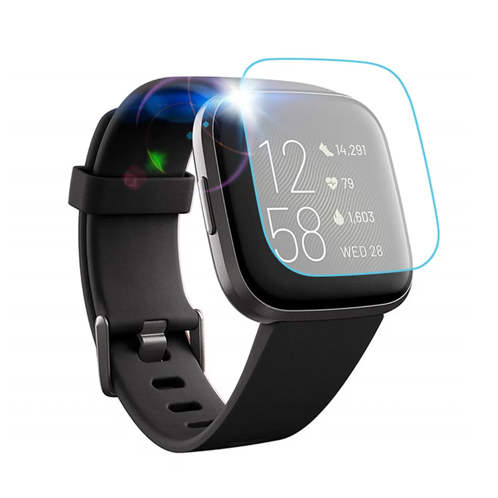 

1PC Clear Film Tempered Glass Screen Protector for Fitbit versa 2 Smart Watch