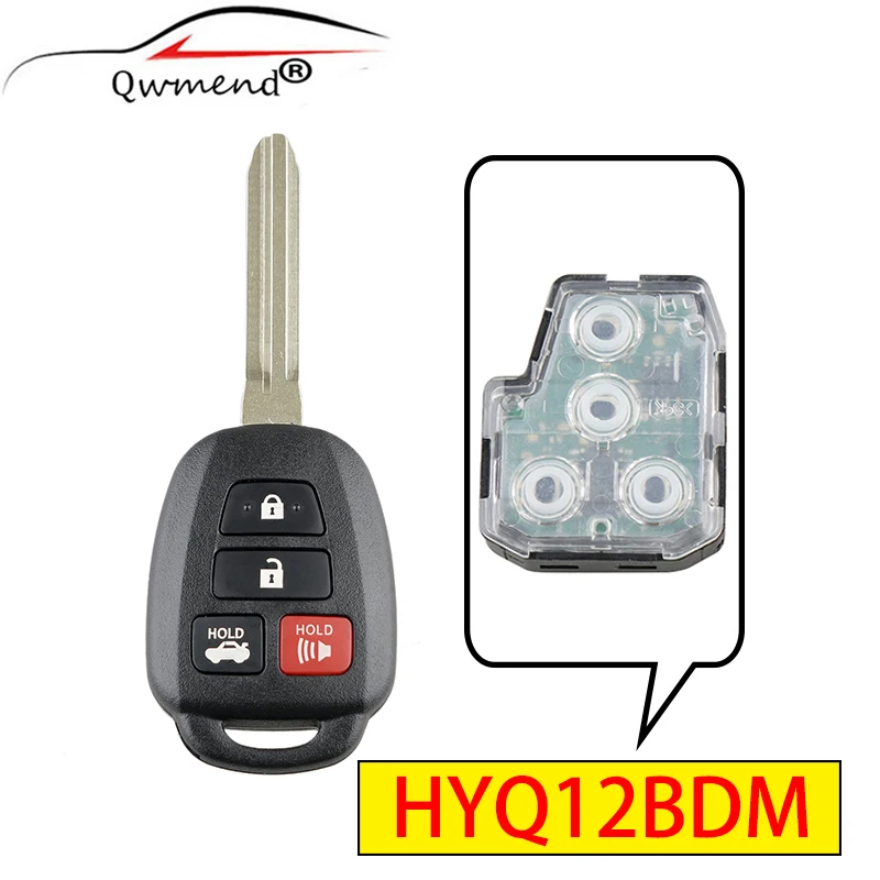 QWMEND HYQ12BDM дистанционный ключ для Toyota Camry 2012 2013 2014 2015 2016 G/H чип оригинальный