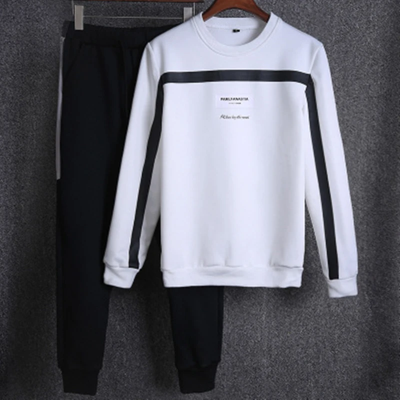 Новинка весны 2019 свитер с капюшоном мужской костюм повседневный уличный