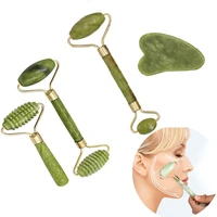 4 size jade massager face lifting up tools jade stone roller beauty facial skin care tools jade massager anti cellutie massage