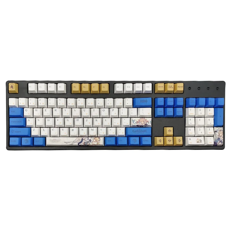 

134 key original god Barbara keycap PBT sublimation two-dimensional original height 6.25u6u mechanical keyboard cap