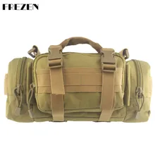 Outdoor tactical khaki multifunctional waist bag Military fan Camera bag Shoulder phone messenger bag backpack sports riding CS