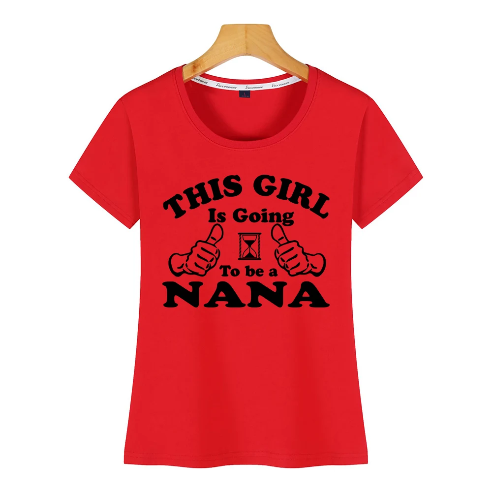 Топы Футболка Для женщин эта девушка будет nana Vogue Винтаж изготовленный на заказ