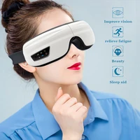 4d airbag eye massager bluetooth music glasses hot compress eye care massage fatigue relieve 180%c2%b0 foldable portable massager