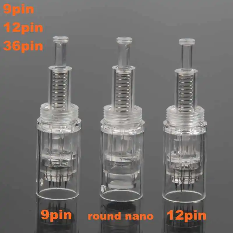 10/50 шт. сменный картридж для микроиглы Derma Pen Micro needle 9 pin / 12 36 nano Tattoo tips|Иглы тату| |