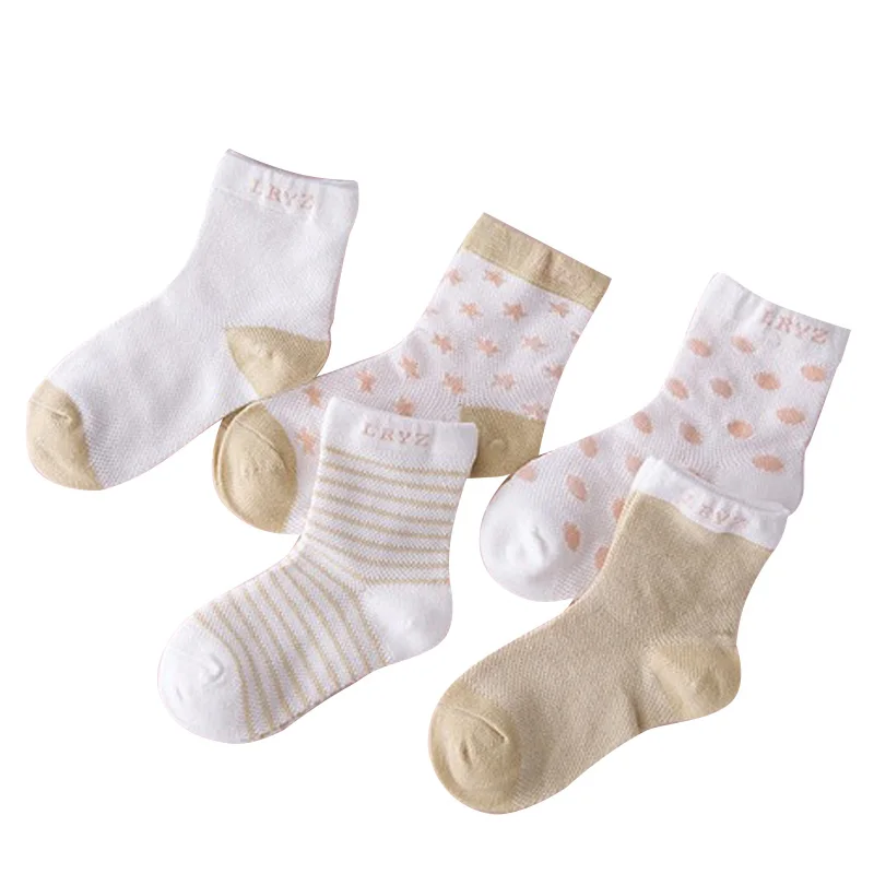 

5Pairs/lot Cotton Striped Baby Socks Newborn Baby Boys Girls Sock Cute Toddler Kid Socks Size S and M