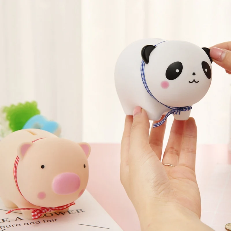 

Cute Cartoon Animal Piggy Bank PVC Material Household Portable Vinyl Pvc Piggy Bank For Children Home Desktop Decoration Craft