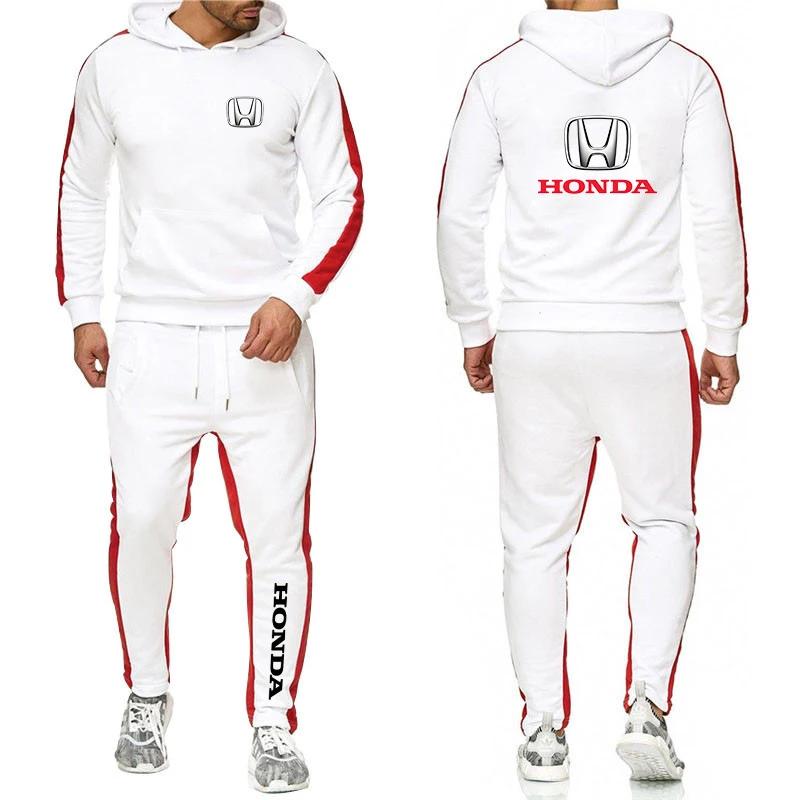 

2020 free shipping men's Honda Logo Sweatshirt Hoodie brand sweatpants men's cotton pants casual pullover suit