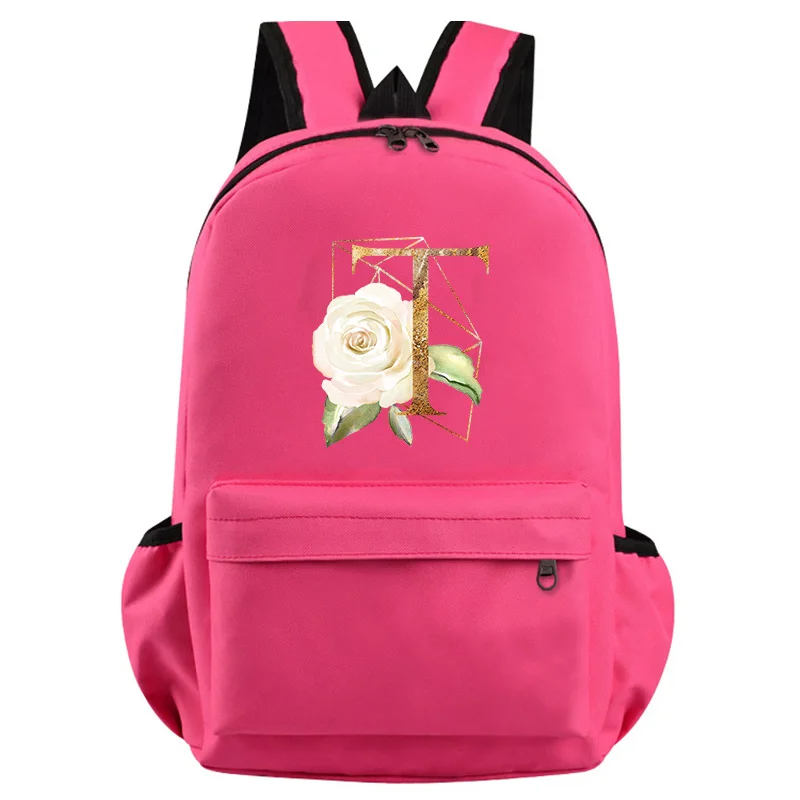 

26 English Letters Backpack Bags For Women Backpack Shoulders package Satchel Student Backpacks Casual Laptop Mochilas