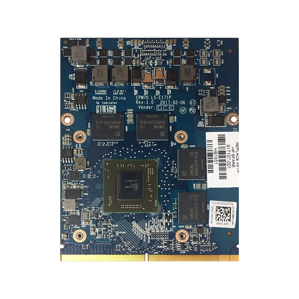FirePro WX4170 4 Гб 916613 002 L30654 001 видео Графика карты 215 0895074 с X скоба для HP ZBook17 G3 G4 G5 100%