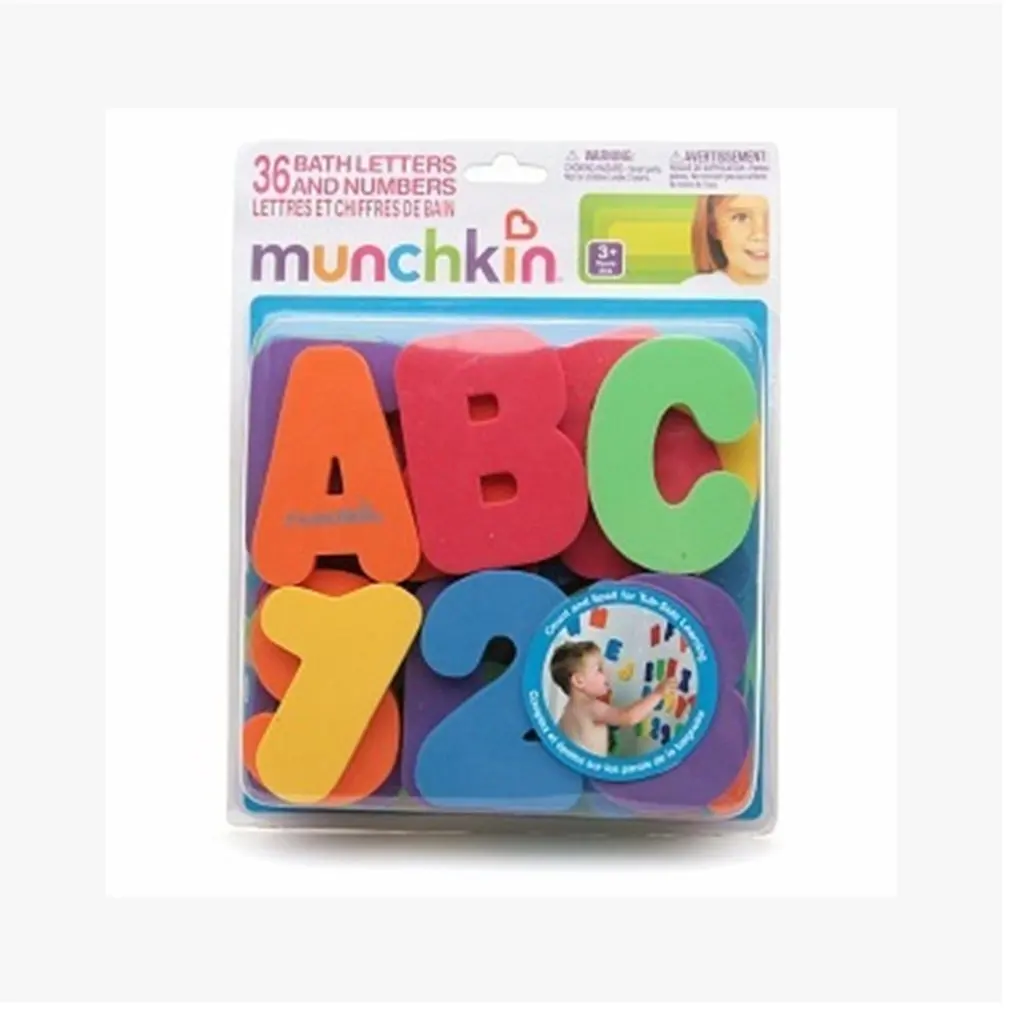 

36 Pcs Learning Educational Stickers For Baby During Shower Eva Bath Alphanumeric Letters Water Coaxing Kids Toy
