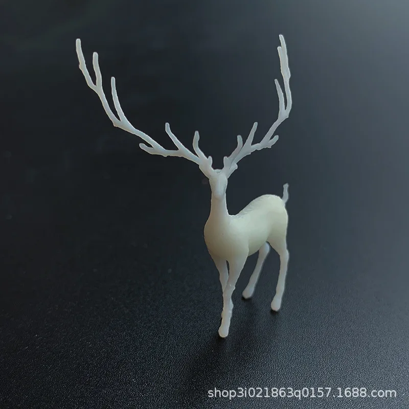 

DIY handmade crystal epoxy micro-landscape dream elk fawn model