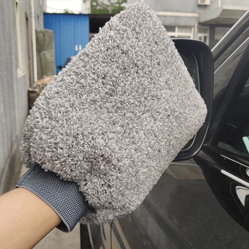 

Car Washing Gloves Soft Absorbancy High Density Cleaning Easy to Dry Madness Wash Mitt Cloth Car Accessories