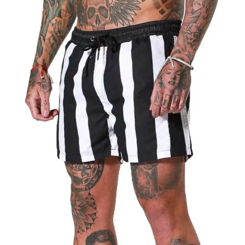 

2021 Summer Fitness Training Sports Men's Casual Running Beach Shorts