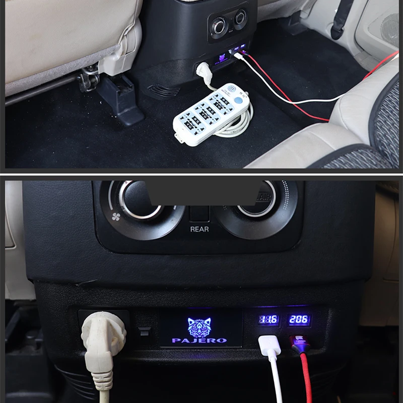 Suitable For Mitsubishi Pajero V97V93 Rear USB Charger Inverter Plug Socket Modification Armrest Box |
