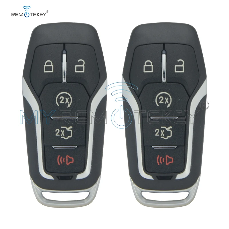 Remtekey 2 шт M3N-A2C31243300 5 Кнопка 164-R7989 для Ford Edge Explorer Fusion смарт-пульт дистанционного ключа чехол
