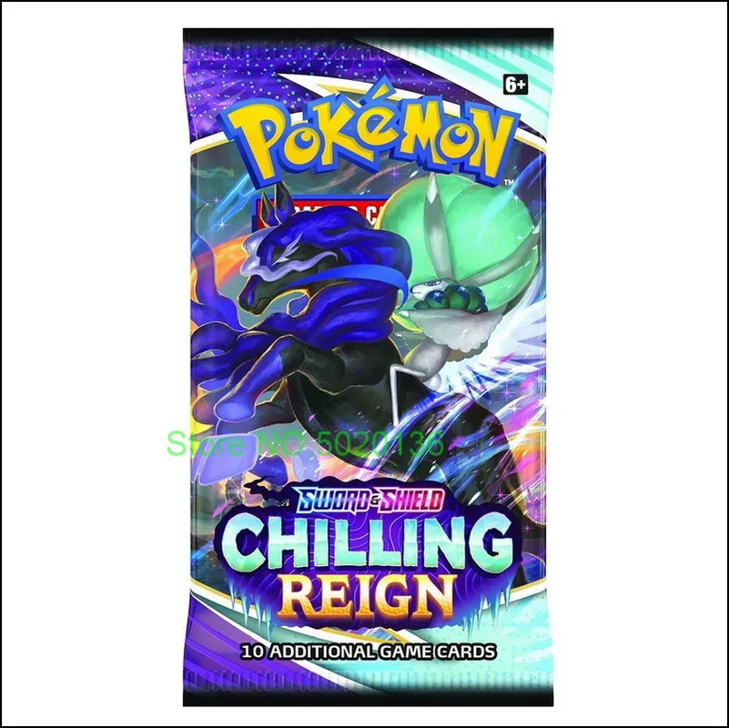 324pcs Carte Pokemon Sword And Shield Chilling Reign Cards Booster Box Collection Gift Pokmon For Children | Игрушки и хобби