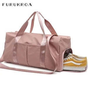 Большая спортивная сумка для фитнеса, Женская водонепроницаемая нейлоновая спортивная сумка для тренажерного зала, тренировочная дорожная сумка для обуви, сухая и влажная сумка для мужчин XA635WB