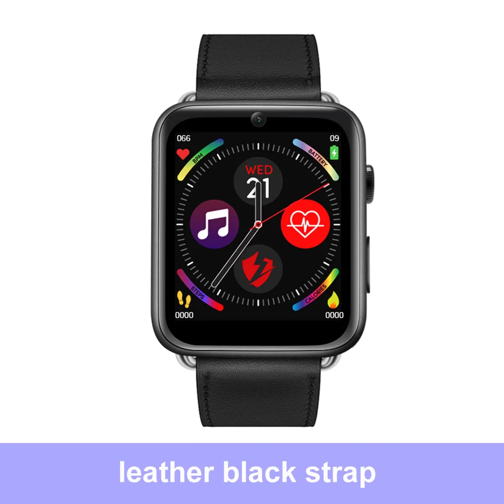 leather black strap LEMFO LEM10 Смарт-часы аксессуары зарядный кабель протектор экрана кожаный ремешок замена экрана для LEM 10 - Цвет: leather black strap