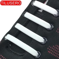 14pcslot shoes accessories elastic silicone shoelaces elastic shoelace creative lazy silicone laces no tie rubber lace
