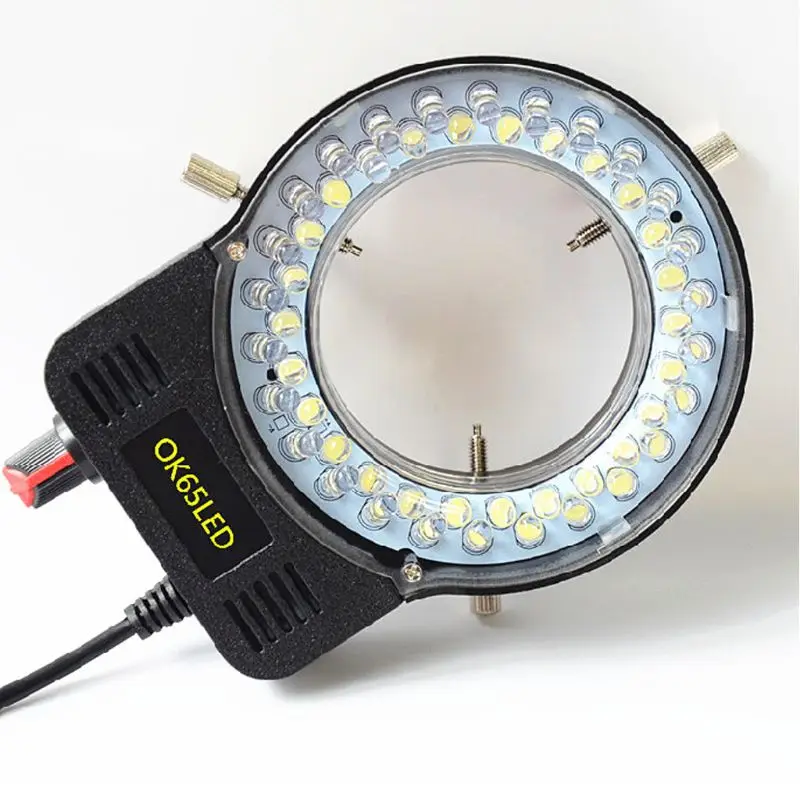 

Microscope Lamp Single Cylinder Binocular Stereo Microscope Ring Lamp Integrated LED Ring Light Source Brightness Adjustable Cen