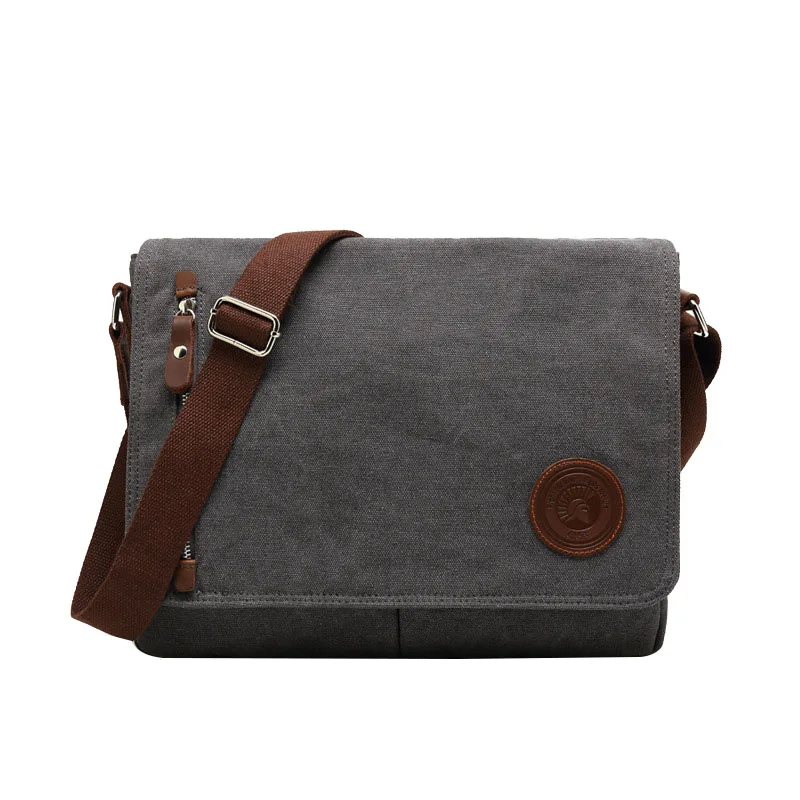 

Canvas Bag Men's Shoulder Bag Crossbody Bag Casual Retro Messenger Travel Bag