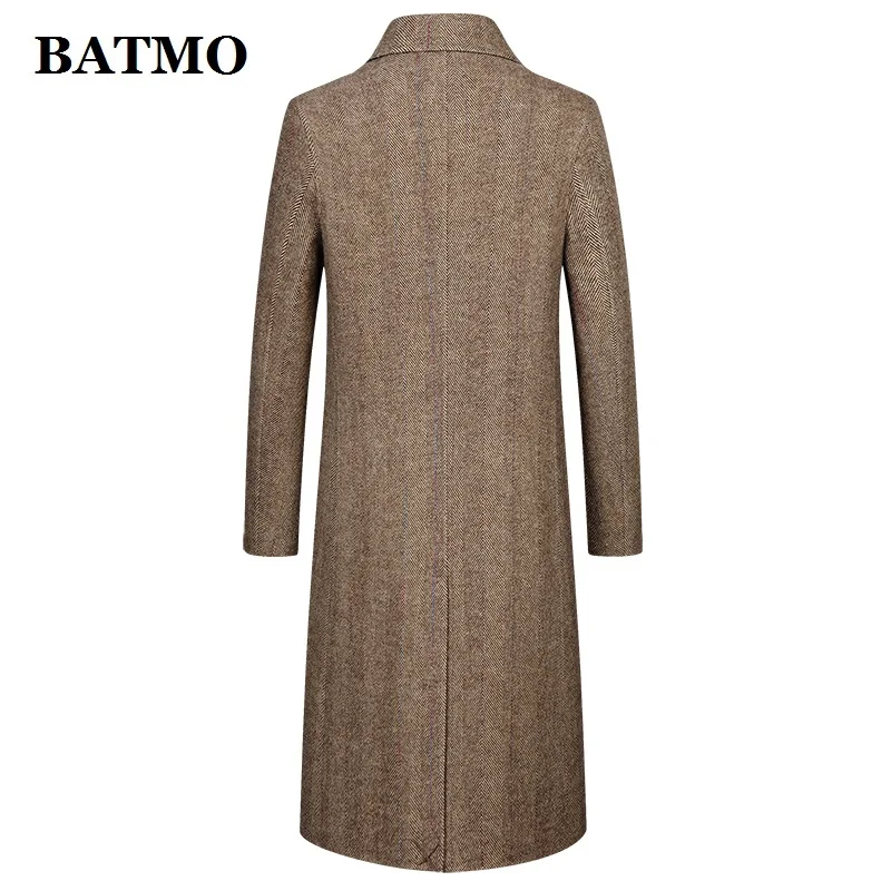 Мужской шерстяной Тренч BATMO зимняя повседневная куртка из шерсти большие размеры