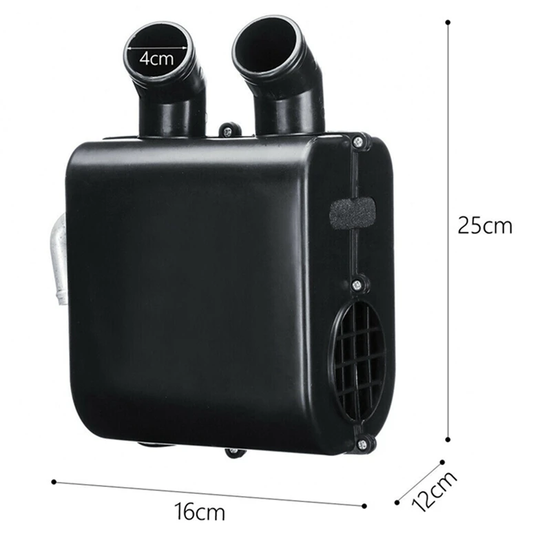

Universal 24V Car Heater Water Heating Metal Shell Portable Defroster Demister Double Vents Heater for Truck