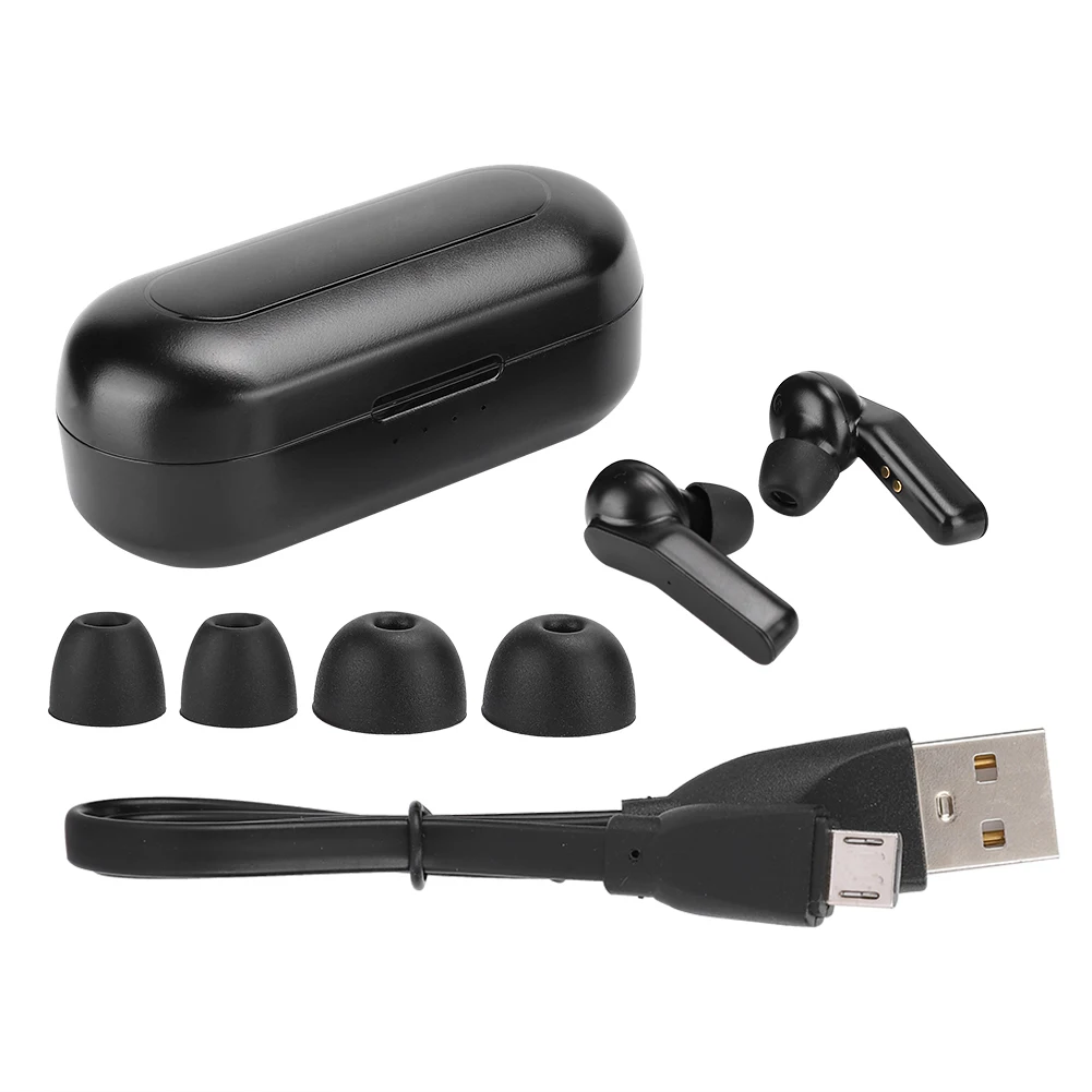 

REXLIS T10C ABS черный HD стерео Настоящее беспроводное касание Cont Bluetooth 5,0 наушники IPX4 Водонепроницаемая беспроводная зарядка