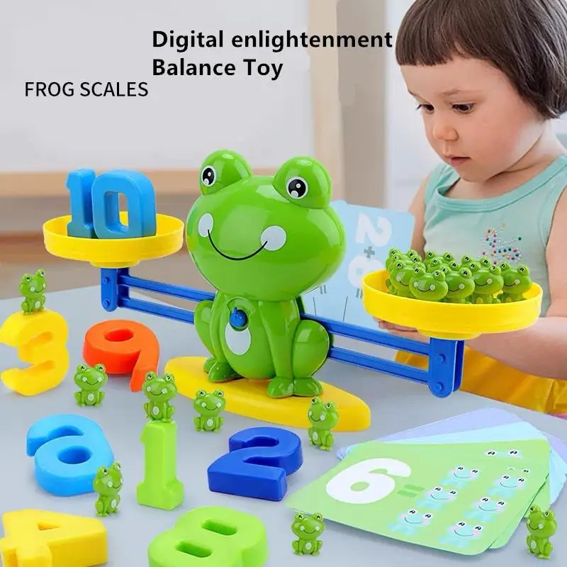 

Frog digital balance toy mathematical digital logic thinking training parent-child interactive game children's Puzzle