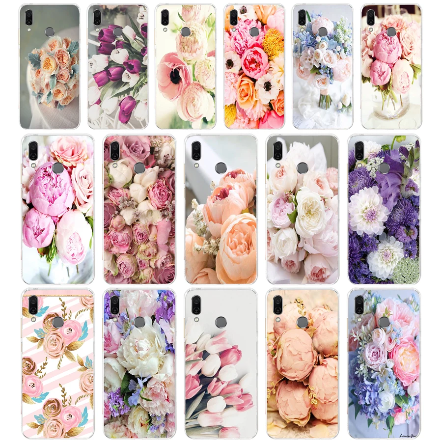 116FG рисунок пиона Изящный цветок подарок Мягкий Силиконовый ТПУ чехол для