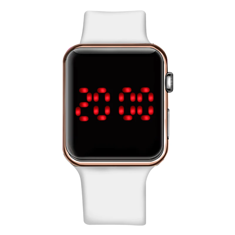 Модные мужские светодиодные цифровые часы повседневные электронные для женщин