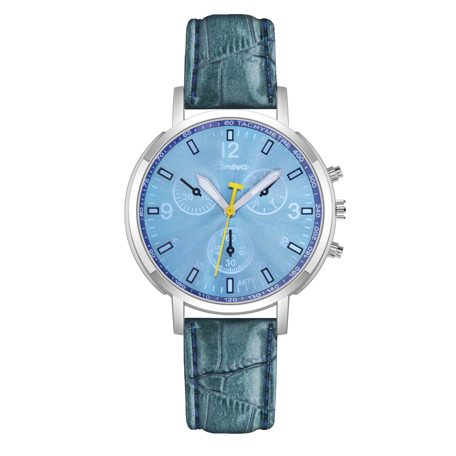 

New fashion belt men's watch three-eye casual fashion quartz watch business watch men